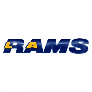 Los Angeles Rams Crystal Logo Sticker Heat Transfer