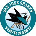 San Jose Sharks Customized Logo Sticker Heat Transfer