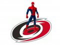 Carolina Hurricanes Spider Man Logo Sticker Heat Transfer