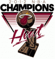 Miami Heat 2011-2012 Champion Logo 2 Sticker Heat Transfer