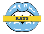Tampa Bay Rays Lips Logo decal sticker