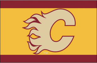 Calgary Flames 2010 11 Throwback Logo decal sticker