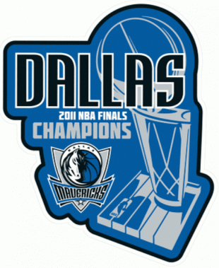 Dallas Mavericks 2010 11 Champion Logo decal sticker