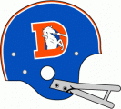 Denver Broncos 1968-1974 Helmet Logo Sticker Heat Transfer