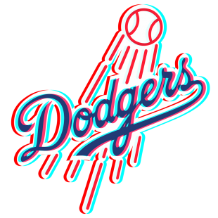 Phantom Los Angeles Dodgers logo decal sticker
