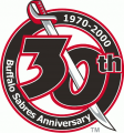 Buffalo Sabres 1999 00 Anniversary Logo Sticker Heat Transfer