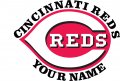 Cincinnati Reds Customized Logo Sticker Heat Transfer