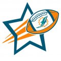 Miami Dolphins Football Goal Star logo decal sticker