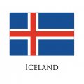 Iceland flag logo Sticker Heat Transfer
