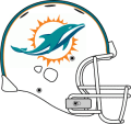 Miami Dolphins 2013-2017 Helmet Logo decal sticker