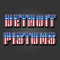 Detroit Pistons American Captain Logo Sticker Heat Transfer