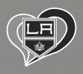 Los Angeles Kings Heart Logo decal sticker