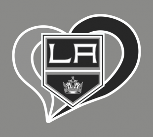 Los Angeles Kings Heart Logo Sticker Heat Transfer