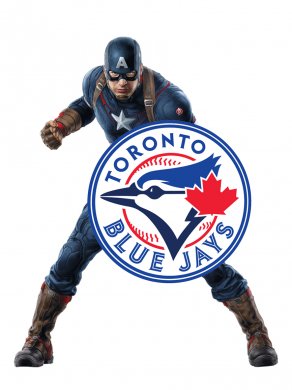 Toronto Blue Jays Captain America Logo decal sticker