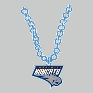 Charlotte Bobcats Necklace logo Sticker Heat Transfer