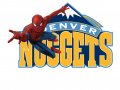 Denver Nuggets Spider Man Logo Sticker Heat Transfer