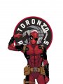 Toronto Raptors Deadpool Logo decal sticker