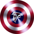 Captain American Shield With Atlanta Falcons Logo Sticker Heat Transfer