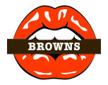 Cleveland Browns Lips Logo decal sticker