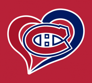 Montreal Canadiens Heart Logo Sticker Heat Transfer