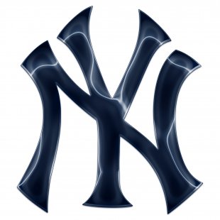 New York Yankees Crystal Logo decal sticker