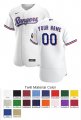 Texas Rangers Custom Letter and Number Kits for Home Jersey Material Twill