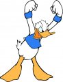 Donald Duck Logo 16 Sticker Heat Transfer