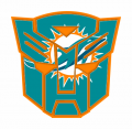 Autobots Miami Dolphins logo Sticker Heat Transfer