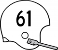Nebraska Cornhuskers 1961-1965 Helmet decal sticker