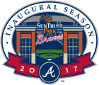 Atlanta Braves 2017 Stadium Logo Sticker Heat Transfer