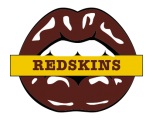 Washington Redskins Lips Logo decal sticker
