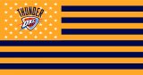 Oklahoma City Thunder Flag001 logo decal sticker