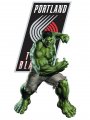 Portland Trail Blazers Hulk Logo Sticker Heat Transfer