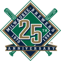 Milwaukee Brewers 1994 Anniversary Logo Sticker Heat Transfer