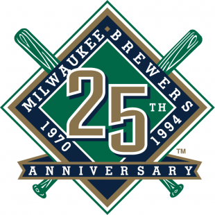 Milwaukee Brewers 1994 Anniversary Logo decal sticker