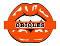 Baltimore Orioles Lips Logo Sticker Heat Transfer