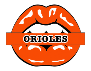 Baltimore Orioles Lips Logo Sticker Heat Transfer