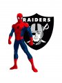 Oakland Raiders Spider Man Logo Sticker Heat Transfer
