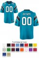 Carolina Panthers Custom Letter and Number Kits For New Blue Jersey Material Twill