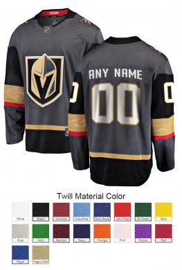 Vegas Golden Knights Custom Letter and Number Kits for Home Jersey Material Twill
