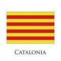 Catalonia flag logo decal sticker