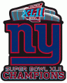 New York Giants 2008 Champion Logo Sticker Heat Transfer