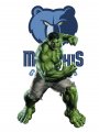 Memphis Grizzlies Hulk Logo Sticker Heat Transfer