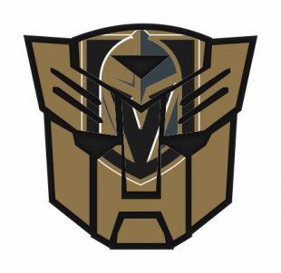 Autobots Vegas Golden Knights logo decal sticker