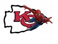 Kansas City Chiefs Spider Man Logo Sticker Heat Transfer