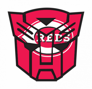 Autobots Cincinnati Reds logo Sticker Heat Transfer