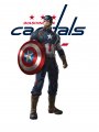 Washington Capitals Captain America Logo decal sticker