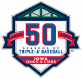 Iowa Cubs 2018 Anniversary Logo decal sticker