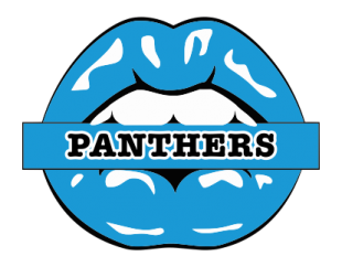 Carolina Panthers Lips Logo decal sticker