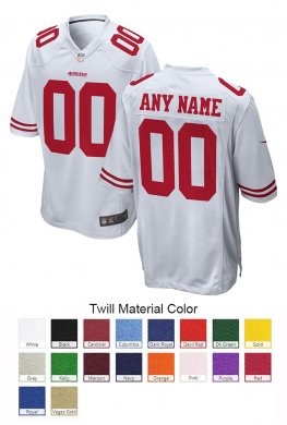 San Francisco 49ers Custom Letter and Number Kits For Game Jersey 01 Material Twill